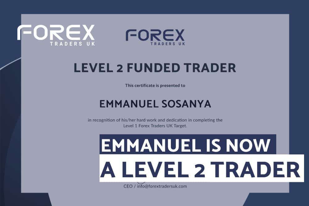 EMMANUEL IS NOW A LEVEL 2 TRADER