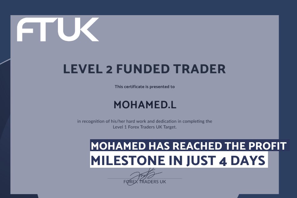 MOHAMED HAS REACHED THE PROFIT MILESTONE IN JUST 4 DAYS