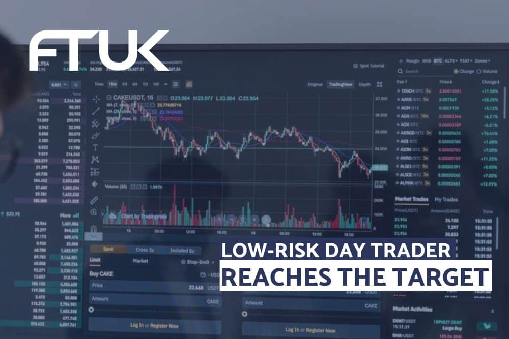 LOW-RISK DAY TRADER REACHES THE PROFIT TARGET